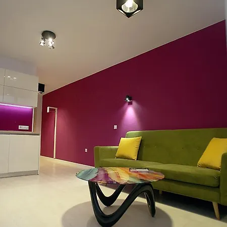 Turquoise And Magenta Apartment